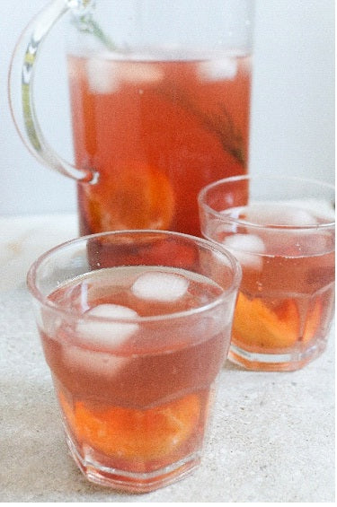 Grilled Peach Ginger Bourbon