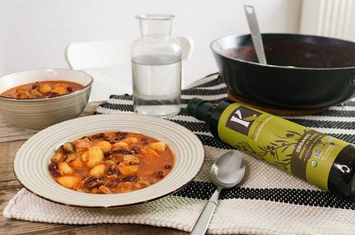 Gnocchi Chowder with Mushrooms and Tuna