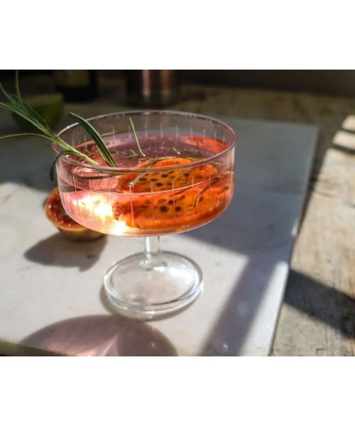 Prickly Pear Vodka Sour With Olive Oil Drops