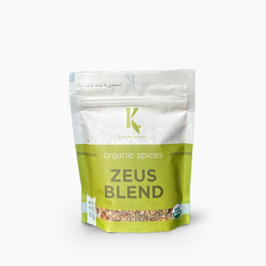 Zeus Blend spice package on a white background
